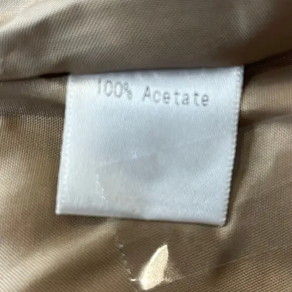 VERA WANG MAIDS SATIN COCKTAIL FORMAL DRESS CHAMPAGNE IVORY MEDIUM 6 - Picture 8 of 10